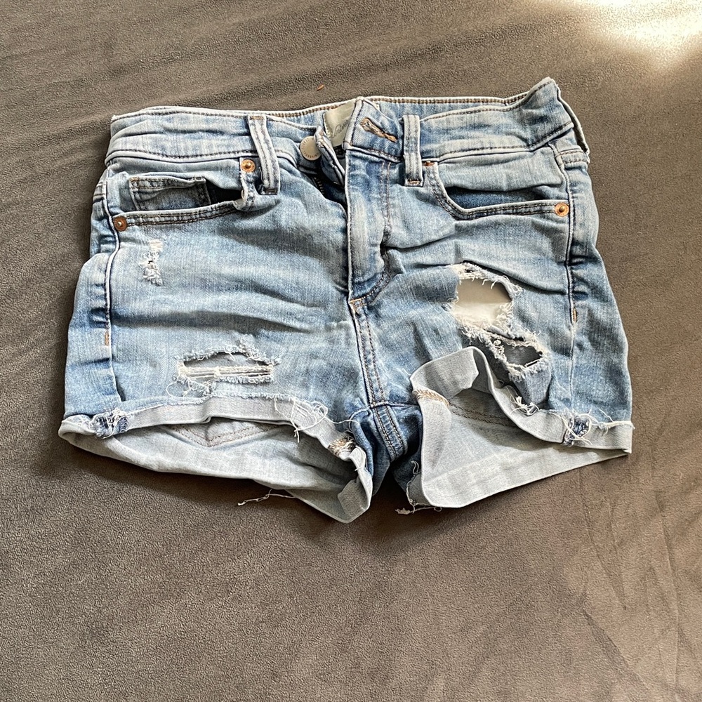 Distressed Denim Women Shorts